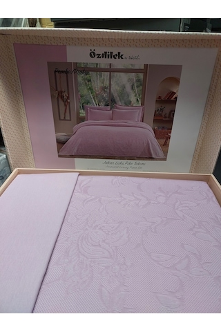 Özdilek Rf -pembe- Jakar Lux Z Tek Kişilik Pike Takımı