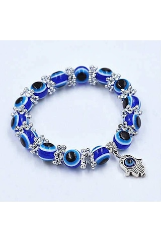 Nazar Boncuklu El Yapimi Bileklik, Şik Tarz Sevgililer Günü Çok Renkli