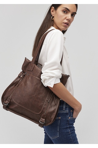 Mavi - Kahverengi Omuz Çantası 1911663-25818 Kahverengi