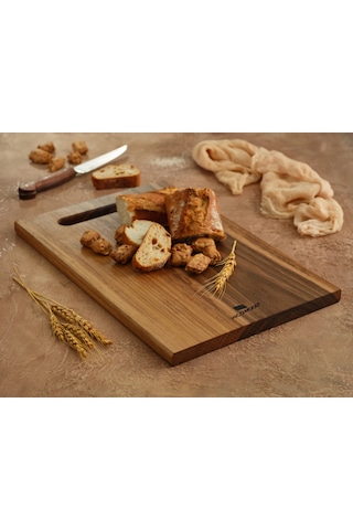 Hıcowood Doğal Ceviz 2'li Kesme Sunum Tahtası Seti -Lazerle İsim/Söz Yazılır