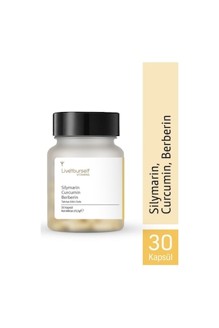 Live Yourself Silymarin Curcumin Berberin 30 Kapsül