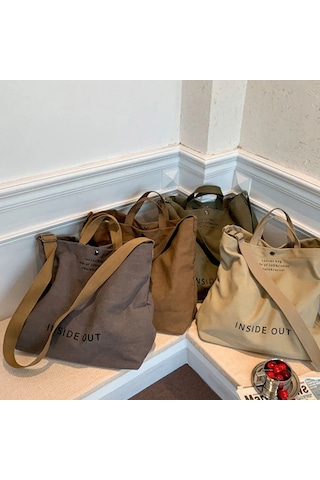 Neevoyu Erkekler İçin Yeşil Kalın Kumaş Çanta - 3 Kullanim Sekli Tek Omuz, Çapraz, El - 44x38x14 Cm - Çanta Fantezi Desenli - Üniversite/iş Geçişi Çok Renkli