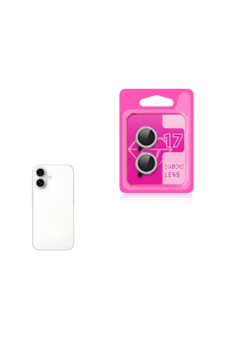 Apple iPhone Uyumlu  17 Zore Cl-06 Kamera Lens Koruyucu - Gümüş Gümüş