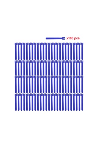 Maiyame Mavi Nilon Bant Kordon Düzenleyici - 12x200mm, Tekrarlı Kullanımlı, Ev Ve Ofis Kablo Sıkıcı, Dayanıklı