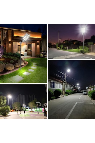 Solar Güneş Enerjili Dış Mekan Sokak Lambası - Bahçe Aydınlatması, Hareket Sensörlü Projektör, Ip65 Su Geçir