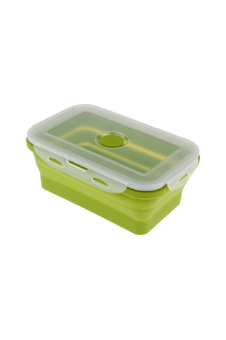 Homyl Katlanır Silikon Öğle Yemeği Kutusu Kase Bento 540ml-yeşil 540ml Yeşil Çok Renkli