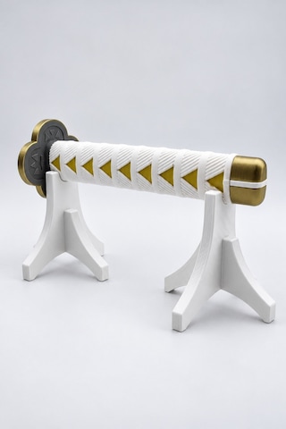 Kazanova Design Beyaz Katana Standı Masaüstü Sergileme Ayağı Anime Cosplay Figür Stand