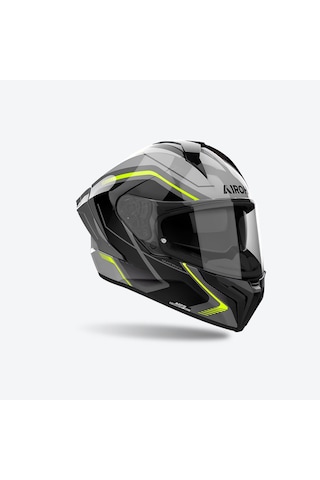 Aıroh Matryx Wıde Yellow Gloss Kask Sarı Gri