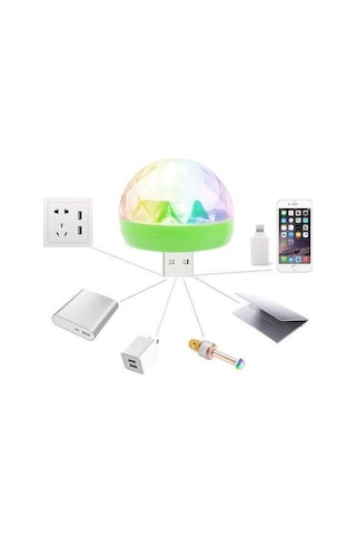 4W Magic Ball Araç İçi USB Disko Topu