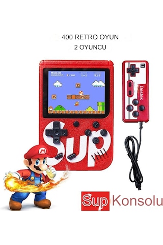 400 Oyunlu Atari Sup Game Box Konsollu Model Tv Bağlanan El Konso