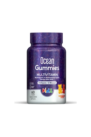 Ocean Gummies Multivitamin 60 Çiğnenebilir Jel Form