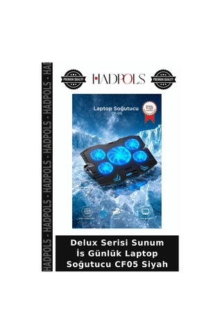 Delux Serisi Sunum İs Günlük Laptop Soğutucu Cf05 Siyah