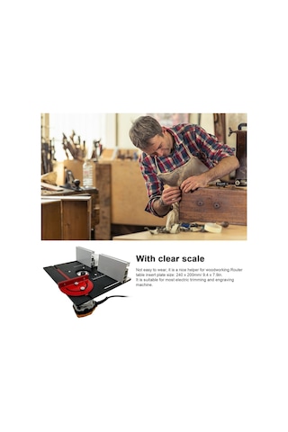 E22800-3 Yönlendirici Tablo Ekleme Plakası Alüminyum Alaşımlı