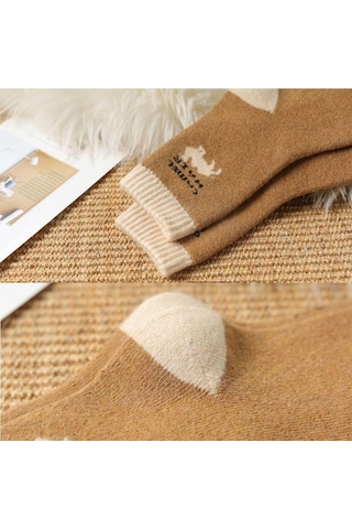 Jmsstore Kışlık Erkek Kalın Çorap - Kahverengi - XL Kahverengi