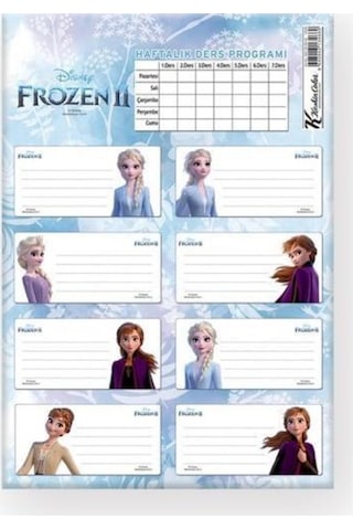 Marka: Frozen Ii Ders Programlı 3lü Etiket Kategori: Etiketler Diğer