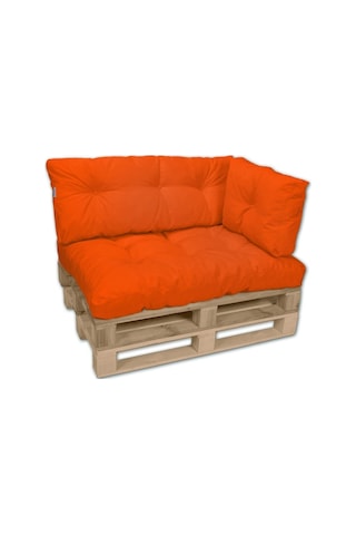 Dekosoy Dış Ve Iç Mekan Palet Minderi Takımı - Turuncu 3 Lü