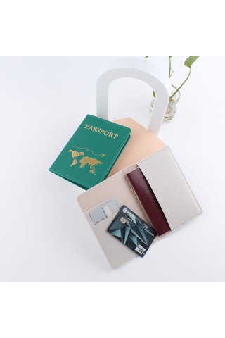 Monyee Deri Pasaport Kılıfı - Çiftler İçin Şık Ve Dayanıklı Seyahat Aksesuarı Kahve