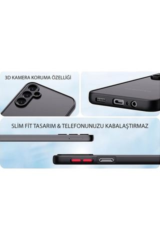 Dexmon Galaxy A24 Kılıf 3d Kamera Korumalı Parmak İzi Leke Yapmaz