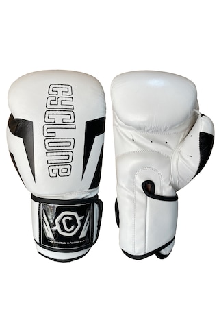 Cyclone Clash Orijinal Deri Boks Ve Kick Boks Eldiveni Beyaz