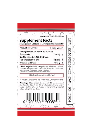Core Labs Bulk Rx Decanoate 90 Caps Aromasız