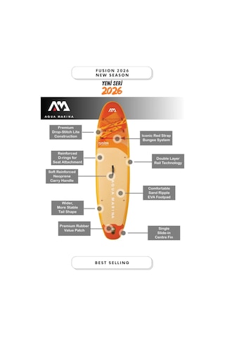Aqua Marina All-around Fusion Sup Kürek Sörfü Paddle Board