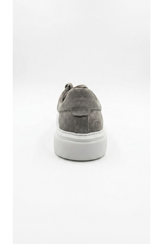 Gri-beyaz Süet Hakiki Deri Sneaker Ayakkabı 632.2501
