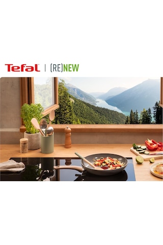 Tefal Renew Wok Tava - 28 Cm Gri