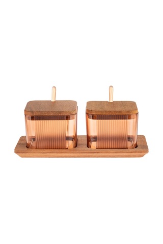 Madame Coco Renard Ahşap Kapaklı Baharatlık 2'li Bhrt0000000012500 Ml-amber