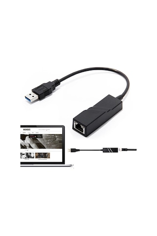 Wozlo Usb 3.0 Gigabit Ethernet Kartı Adaptör 1000 Mbps Realtek Chipset
