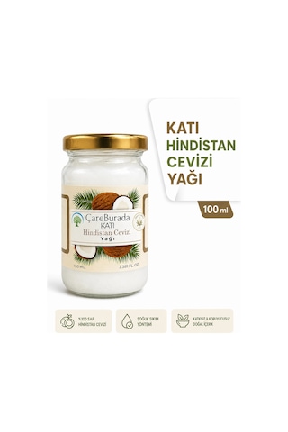 Çareburada Katı Hindistan Cevizi Yağı 100 Ml. - Soğuk Sıkım Diğer
