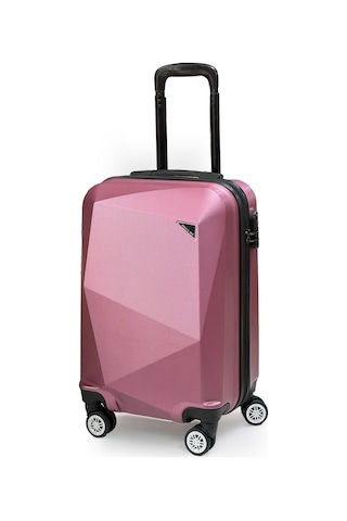 Polo&sky Elmas Model Gül Kurusu Renk Kabin Boy Valiz Gülkurusu