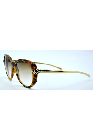 Cartier Panthere De Gold Cat Eye Havana Kahverengi Altın Kadın Güneş Gözlüğü