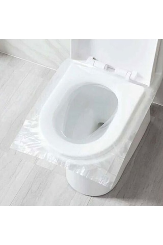 Mainshop 50 Adet Kullan At Klozet Örtüsü Şeffaf