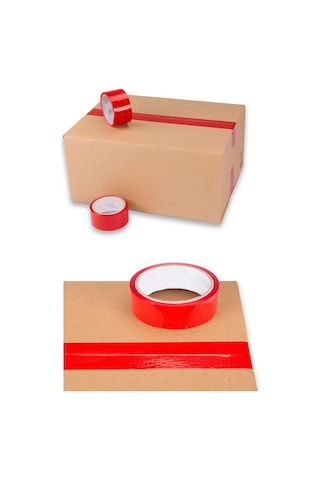 Turuncu Koli Bantı 100 Metre 6 Adet 45mm X 100 Metre Renkli Koli Bandı Extra Güçlü Formül Akrilik Koli Bandı 6
