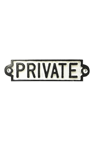 Cast Iron Sign Cast Iron Sign