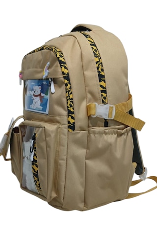 Kore Tarzı Laptop Bölmeli Okul Sırt Çantası