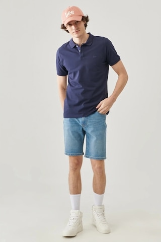 Lee Erkek Lacivert Polo Yaka Tişört Lacivert