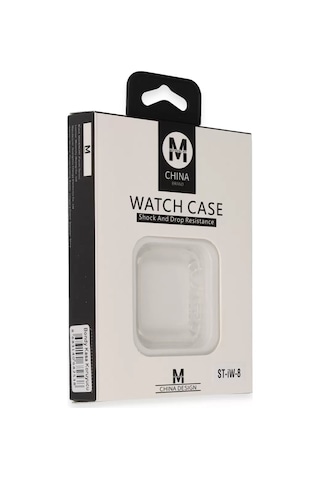 Buradabulabilirsin Movenchy Watch Ultra 49mm Uyumlu Bondy Kasa Koruyucu - Beyaz Bbz