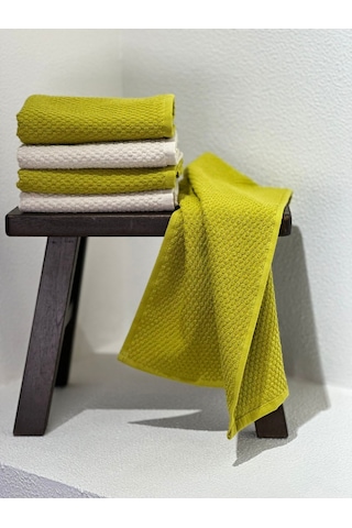 Plumehome 4 Lü Yağyeşil El Havlusu Seti 30x50 Cm %100 Pamuk, Çeyizlik, Misafir, Mutfak, Hediyelik Diğer