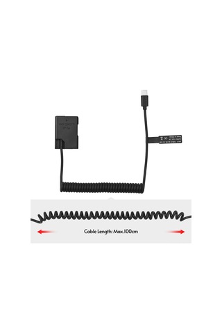 Gajeena Nikon Kameraya Uyumlu Usb Type-c Girişli 8.4v 2a Sahte Batarya Qc/pd Desteği, 1 Metre Kablolu