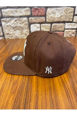 Hamze Ny New York Nakış Hip-hop Snapback Rapper Basket Beyzbol Şapka Cap Kahverengi