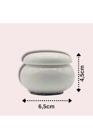 Aurora Tealight Mumluk Dekoratif Obje El Yapımı Tekli Beyaz