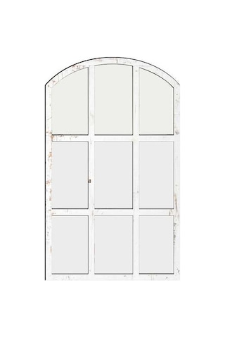 Pazly Taklit Suntek Kemerli Izgara Duvar Bölmesi Ayna Beyaz