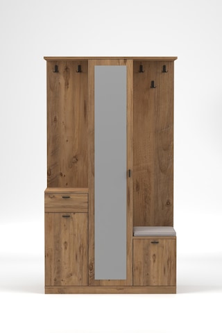 Harmony Partmanto Vestiyer Ayakkabılık 106x190x39 Cm - Modern Tasarım Kahverengi