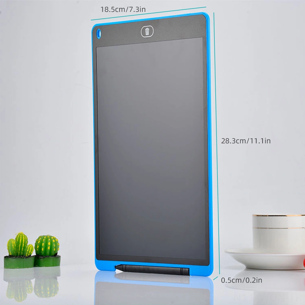 Neevoyu 12 İnç Lcd Çizim Tahtası Çocuklar İçin, Tek Renkli Ekran, Tek Tuşla Silme Ve Kilitleme Fonksiyonu, Kırmızı Dahili Düğme Pil Kırmızı