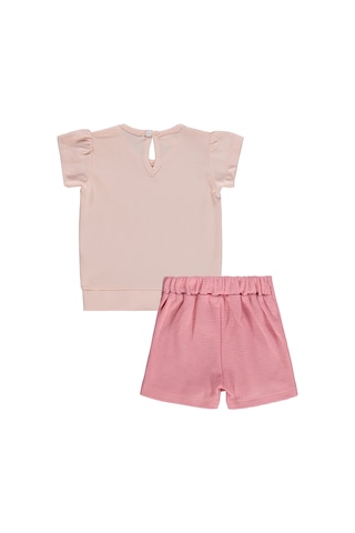 Civil Baby Kalpler Nakışlı 6-18 Ay Takım - Pudra Somon
