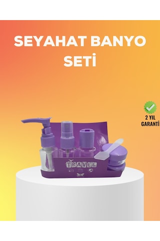 Seyahat Bakım Seti 5 Parça Sızdırmaz Şeffaf Kapaklı 30ml