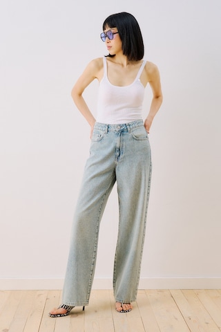 Manuka Çizgili Denim Straıght Pantolon Açık Mavi Ss26pnt00025-03