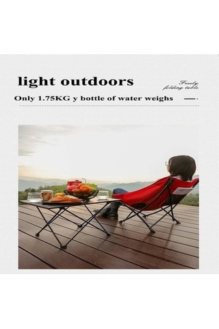 Bloomnest Yük Taşınabilir Mavi Sehpası, Plastik Piknik Mekan Masası, Kamp İç/dış Alüminyum 57x41x40cm 25kg & - Tr Mavi Mavi