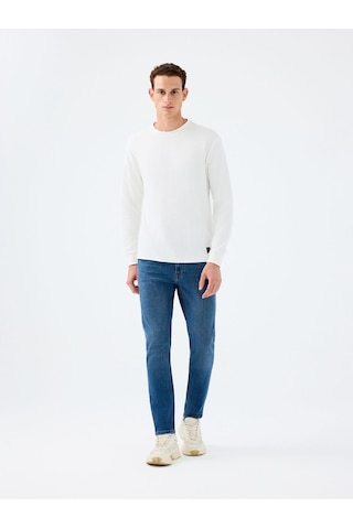 LOFT Regular Fit Erkek Tshirt U.kol Lf2034194 Q1.v1 Beyaz